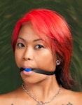 Tiny 1.0" Ball Gag, Medical Grade silicone material, for Adults Thumbnail # 20731