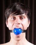 Large 2.125" (53.98mm) Ball Gag, Medical Grade silicone material, for Adults Thumbnail # 20844