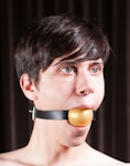 Large 2.125" (53.98mm) Ball Gag, Medical Grade silicone material, for Adults Thumbnail # 20846