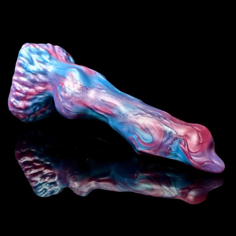 Cerberus - Blend Color - Custom Fantasy Dildo with Knot - Silicone Dog Style Sex Toy Image # 20290