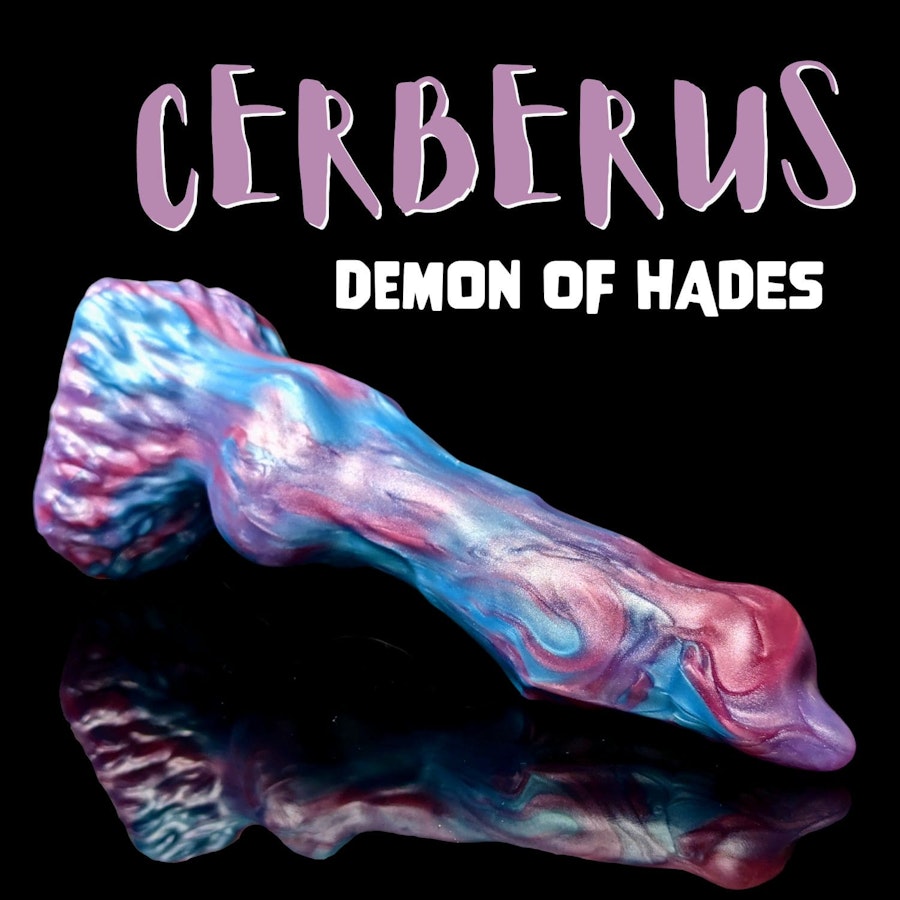 Cerberus - Blend Color - Custom Fantasy Dildo with Knot - Silicone Dog Style Sex Toy