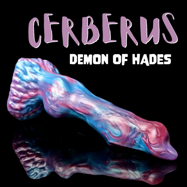 Cerberus - Blend Color - Custom Fantasy Dildo with Knot - Silicone Dog Style Sex Toy photo