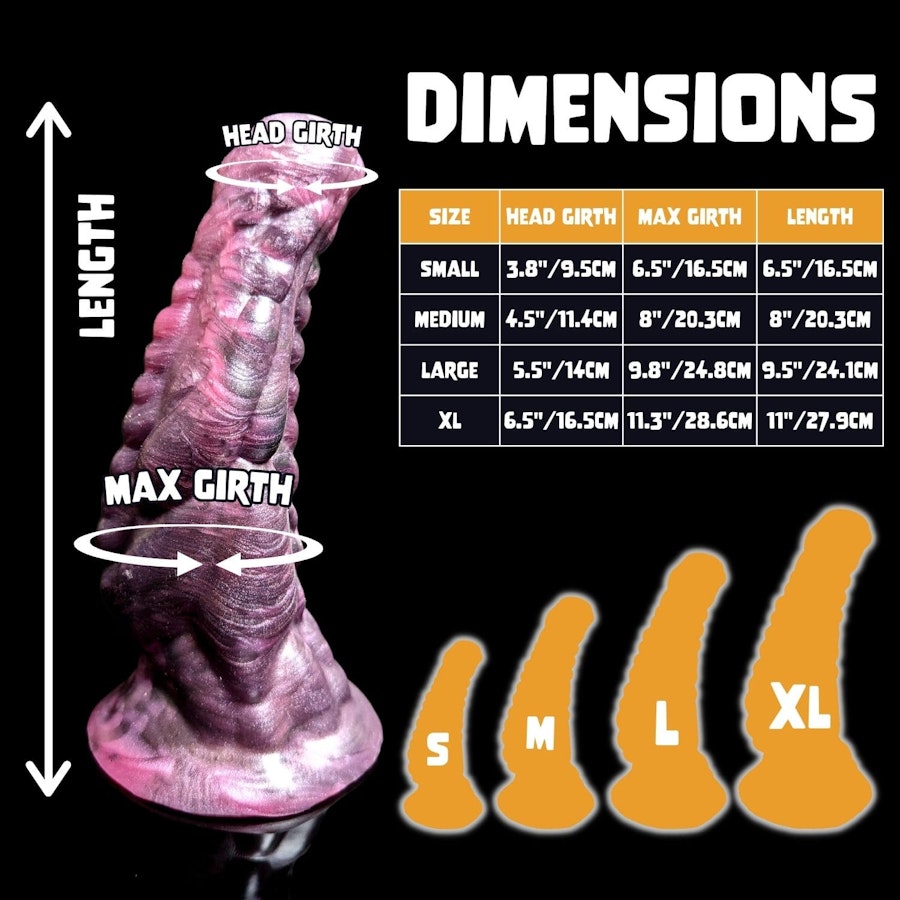 Xenu - Blend Color - Custom Fantasy Dildo - Silicone Alien Monster Style Sex Toy Image # 20390