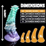 Xenu - Fade Color - Custom Fantasy Dildo - Silicone Alien Monster Style Sex Toy Thumbnail # 20435