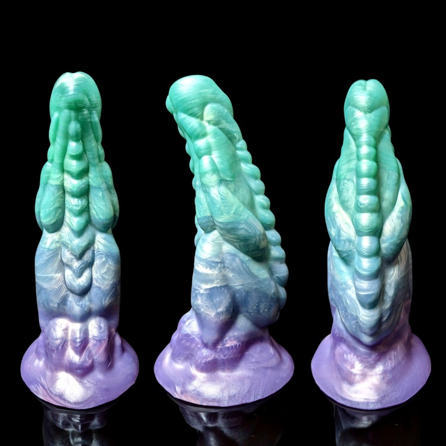 Xenu - Fade Color - Custom Fantasy Dildo - Silicone Alien Monster Style Sex Toy Image # 20436