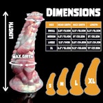 Xenu - Marble Color - Custom Fantasy Dildo - Silicone Alien Monster Style Sex Toy Thumbnail # 20420