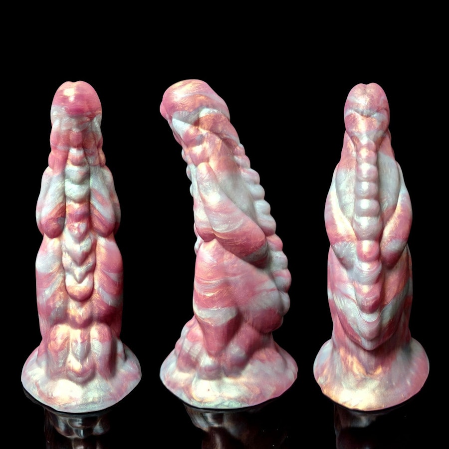 Xenu - Marble Color - Custom Fantasy Dildo - Silicone Alien Monster Style Sex Toy Image # 20421