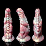 Xenu - Marble Color - Custom Fantasy Dildo - Silicone Alien Monster Style Sex Toy Thumbnail # 20421
