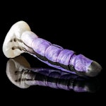 Kezax - Signature Color - Custom Fantasy Ribbed Dildo - Silicone Wizard Style Sex Toy Thumbnail # 20546