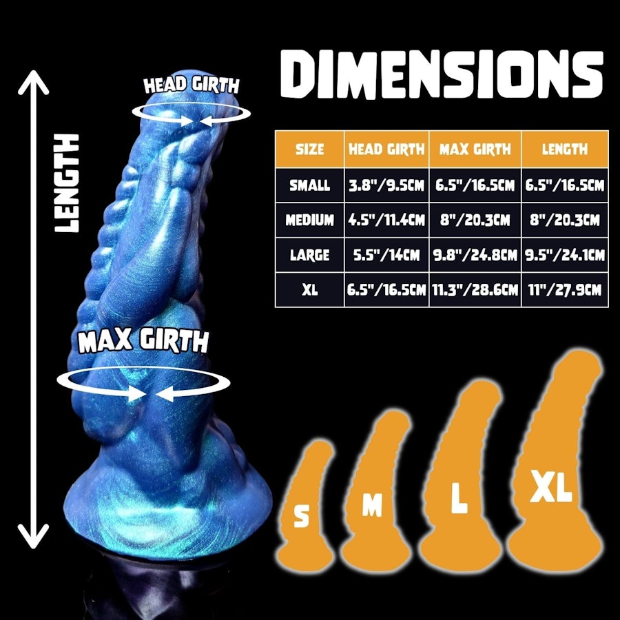 Xenu - Signature Color - Custom Fantasy Dildo - Silicone Alien Monster Style Sex Toy Image # 20450