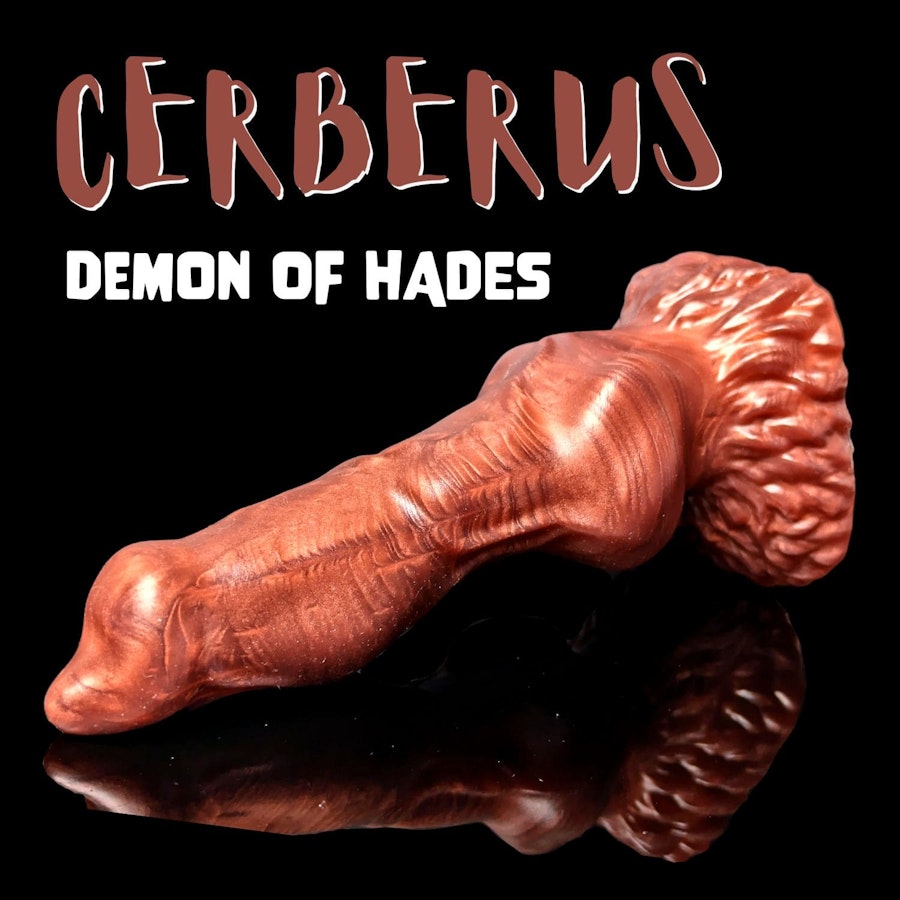 Cerberus - Solid Color - Custom Fantasy Dildo with Knot - Silicone Dog Style Sex Toy