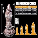 Uldred - Solid Color - Custom Fantasy Dildo with Knot - Silicone Dragon Style Sex Toy Thumbnail # 20314