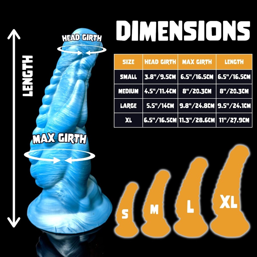 Xenu - Solid Color - Custom Fantasy Dildo - Silicone Alien Monster Style Sex Toy Image # 20455
