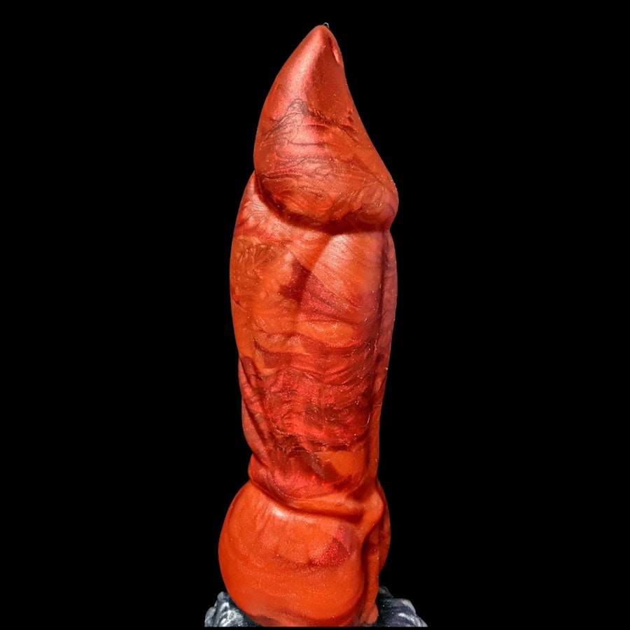 Uldred - Split Color - Custom Fantasy Dildo with Knot - Silicone Dragon Style Sex Toy Image # 20325