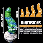 Cthulhu - Split Color - Custom Fantasy Dildo - Silicone Monster Style Sex Toy Thumbnail # 20361