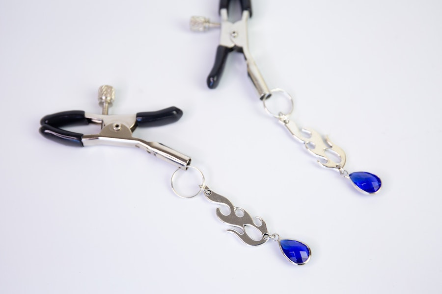 Blue Flame Nipple Clamps Image # 24384