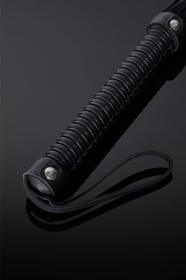 Corium Lux Corded Leather Handle Flogger Image # 25516