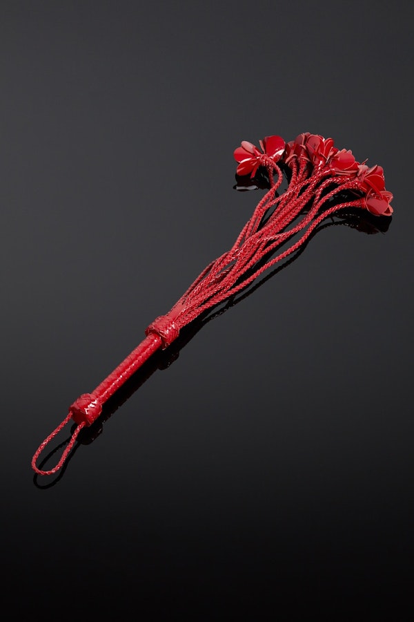 Rosa Sanguine Patent Leather Flogger