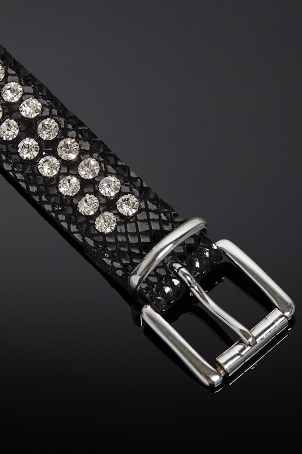 Serpens Padded Luxury Leather BDSM Blindfold Image # 25458