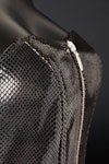 Serpens Snakeskin Embossed Black Leather Corset Thumbnail # 25443