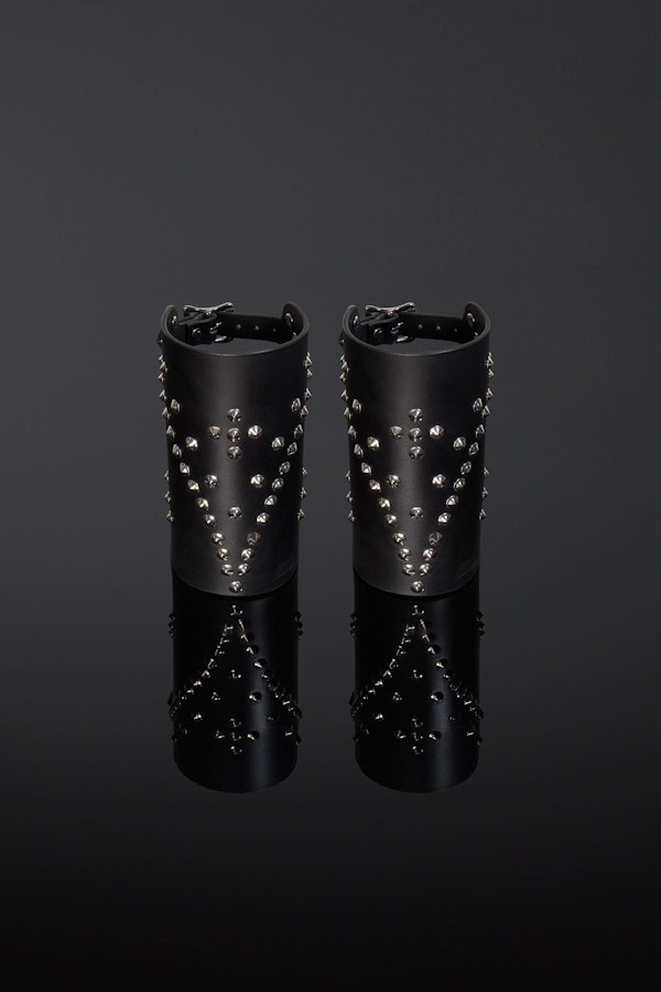 SpikeD Leather Brace Wrist Cuffs