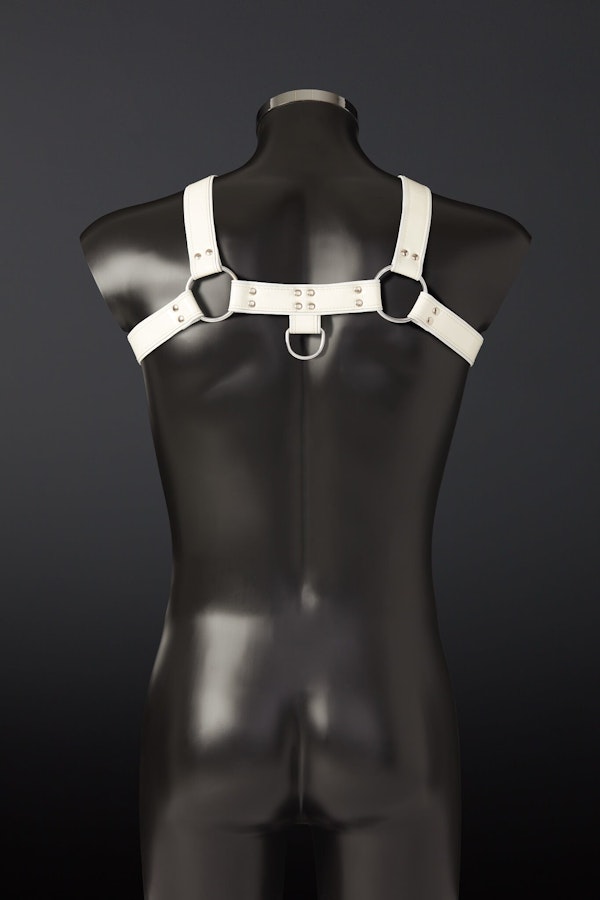 Pristinum Patent Leather Harness - White Image # 25383