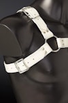 Pristinum Patent Leather Harness - White Thumbnail # 25384