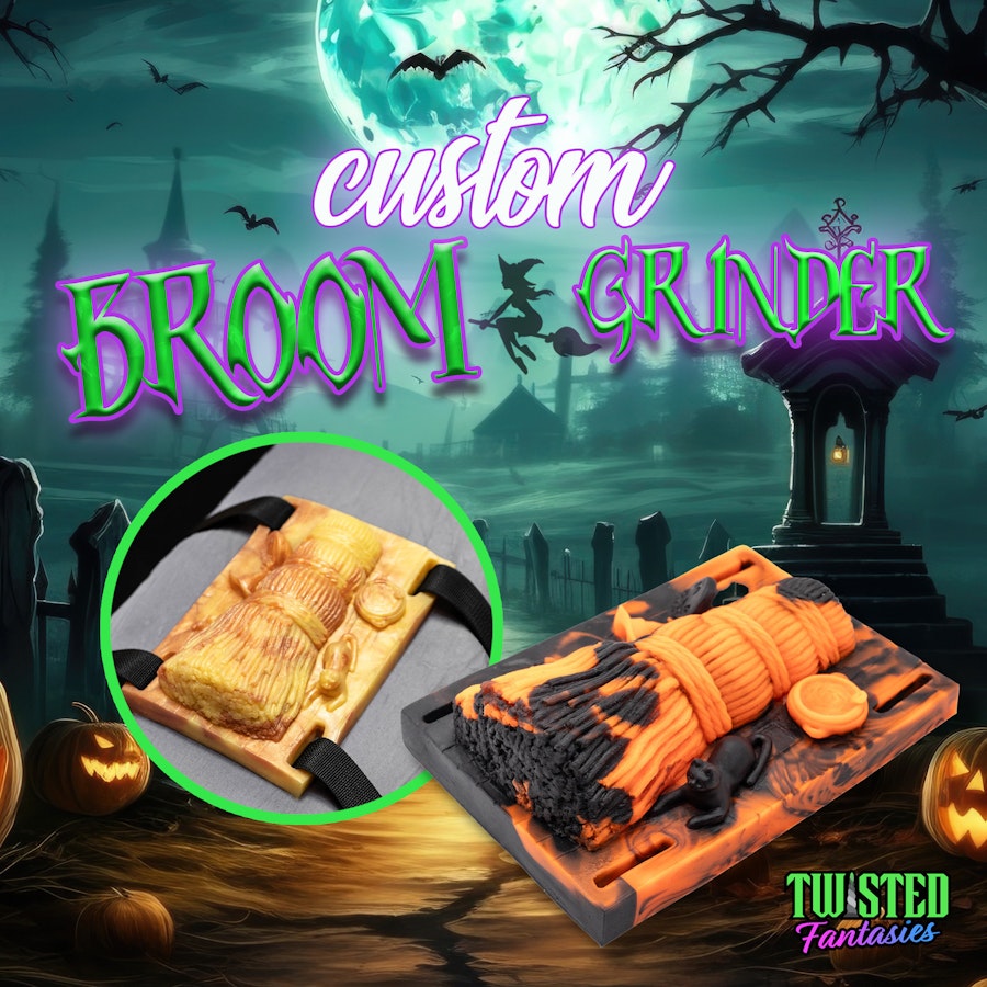 Custom Brümhilda Witches Broom Halloween Sex Grinder