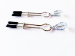 BDSM Nipple Clamps with Iris Crystal, Straight Tweezer Clamp. Mature Listing, Sex Toy, Fetish Toy, Submissive Thumbnail # 28551