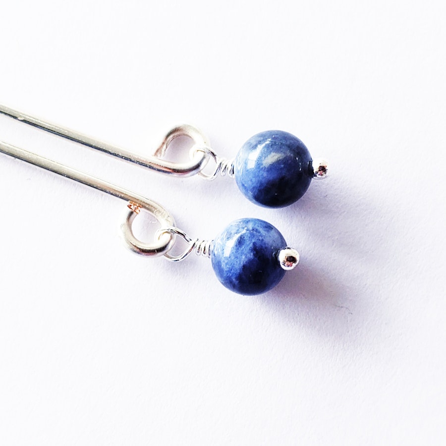 Non Piercing Nipple Rings and Labia Clip Set. Non Piercing. With Blue Stone Beads. Not Pierced Intimate Body Jewelry for Women, BDSM, MATURE Image # 28543