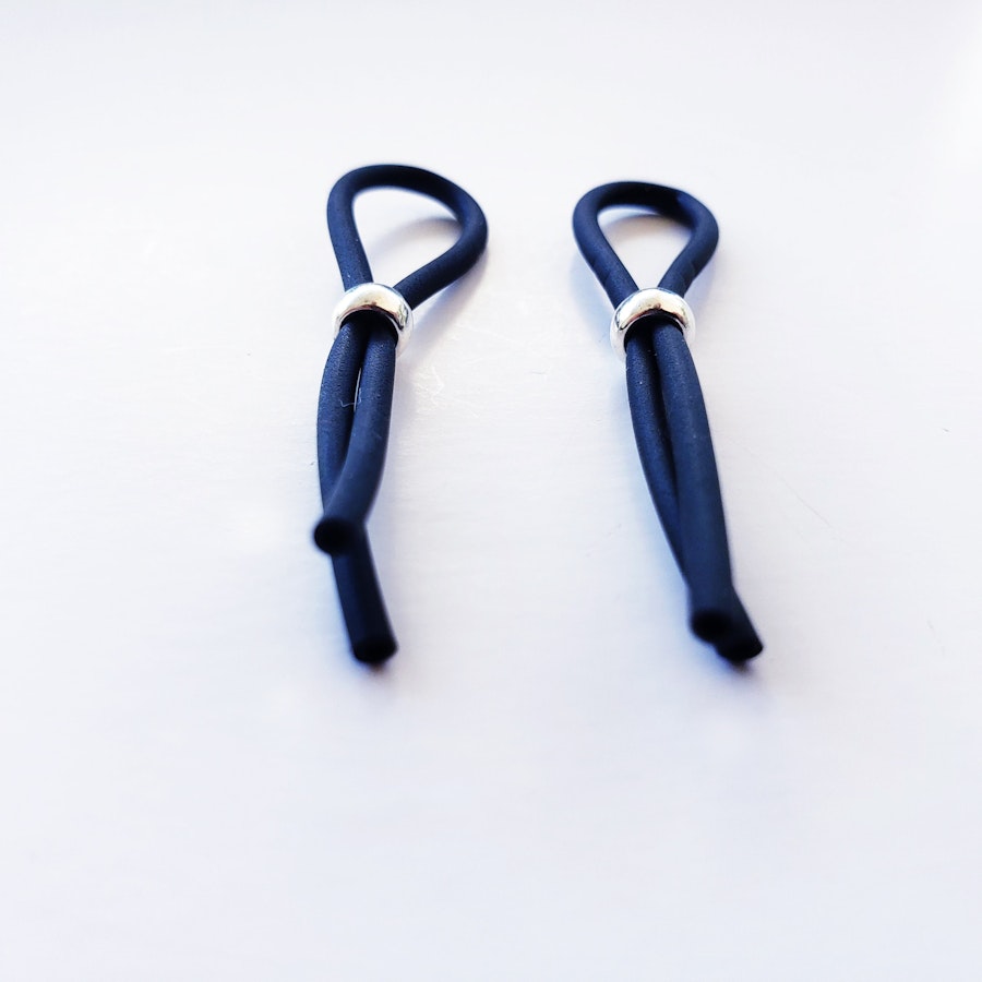 Non Piercing Nipple Nooses, Nipple Tassels. BDSM, MATURE. Unisex Image # 28802