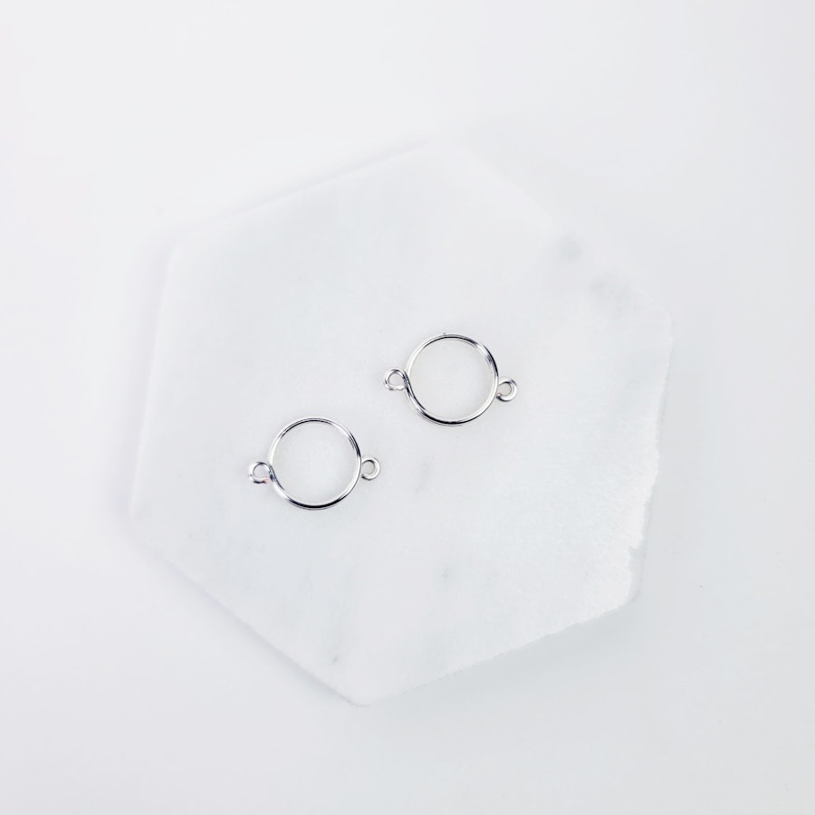 Non Piercing Triple Circle Nipple Rings, Thick. Set of Two. Not Pierced, Fake Nipple Piercings. MATURE Image # 28274