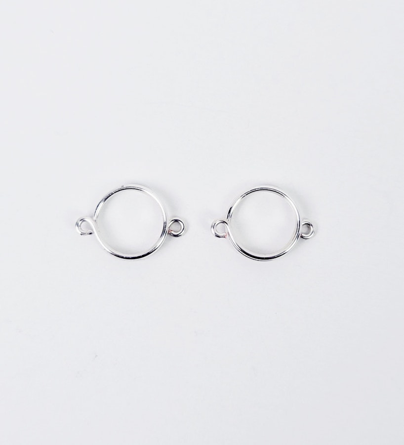 Non Piercing Triple Circle Nipple Rings, Thick. Set of Two. Not Pierced, Fake Nipple Piercings. MATURE Image # 28273