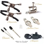 Non Piercing Nipple Dangles with Nipple Nooses or Your Choice of Nipple Clamps. MATURE, DDLG Princess, BDSM Thumbnail # 28456