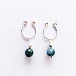 Non Piercing Nipple Rings with Jasper Dangles. MATURE. Intimate Body Jewelry for Women, Not Pierced. Thumbnail # 29018