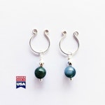 Non Piercing Nipple Rings with Jasper Dangles. MATURE. Intimate Body Jewelry for Women, Not Pierced. Thumbnail # 29023