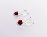 Non Piercing Nipple Rings with Red Gemstone Hearts. Valentine's Gift for Her, MATURE Jewelry Thumbnail # 29136