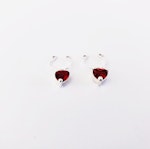 Non Piercing Nipple Rings with Red Gemstone Hearts. Valentine's Gift for Her, MATURE Jewelry Thumbnail # 29139