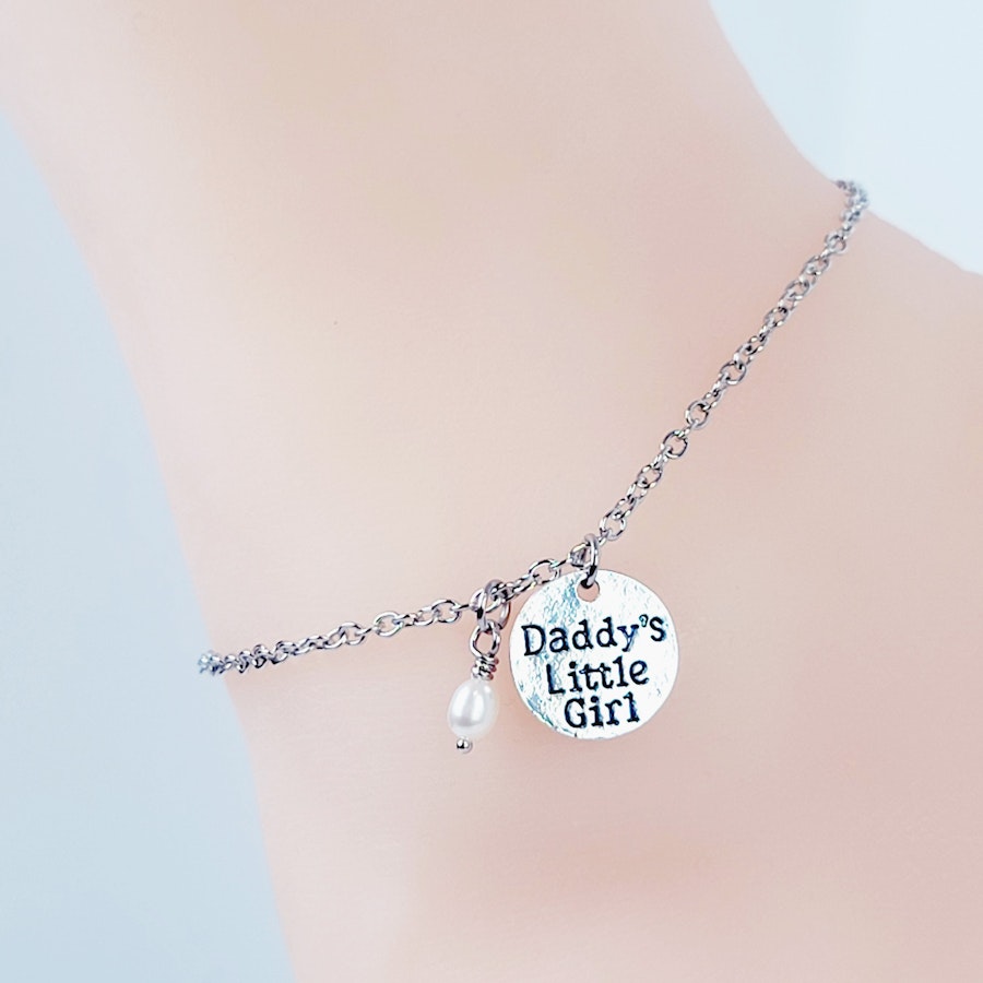 DDLG Anklet. Daddy's Little Girl Ankle Bracelet for Women. BDSM Image # 29083
