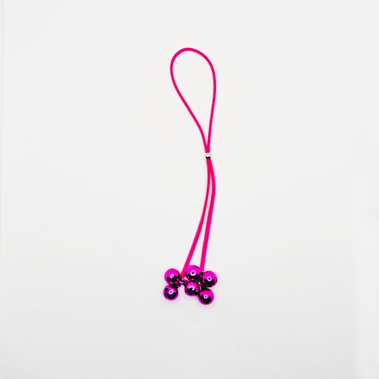 Pink Sissy Slave Penis Noose with Bells. Cock Tassels. Mature, Sex Toy for Men, photo