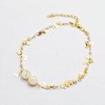 Gold Hotwife Anklet with Pearls and Hearts. Discreet HW for Hot Wife. Swinger Lifestyle Thumbnail # 29231