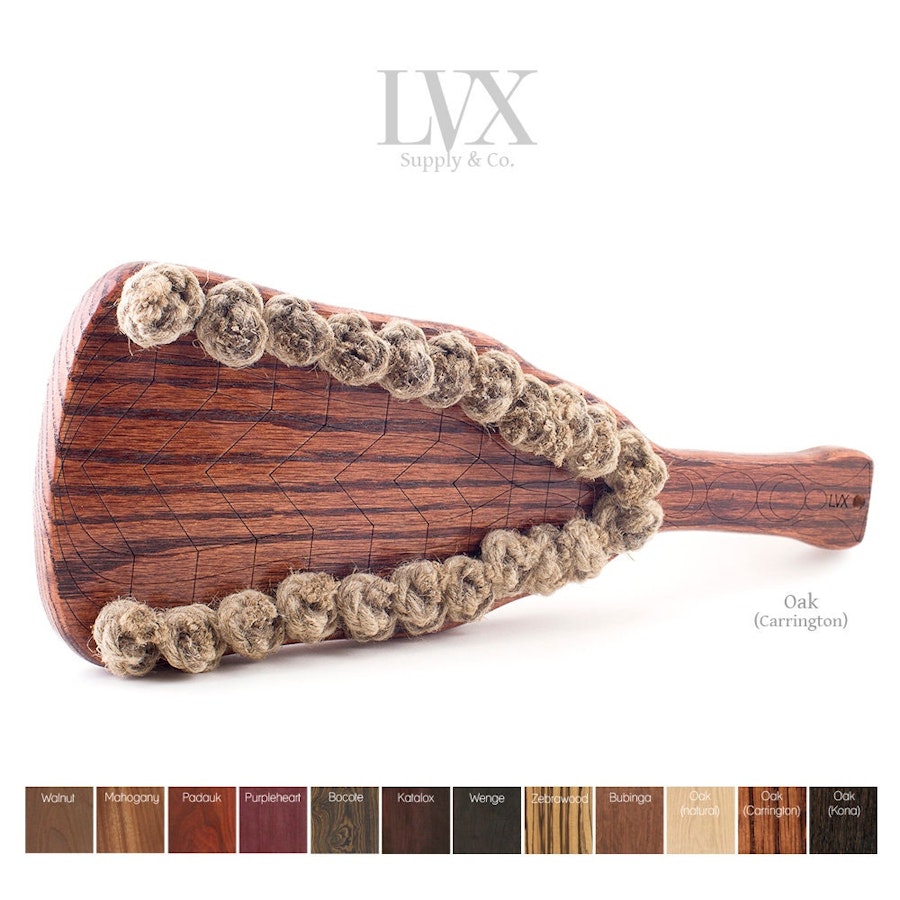 Wood & Rope Spanking Paddle | Thuddy BDSM Paddle for DDlg  Submissive Slave Punishment | BDsM-gear Impact Toys | Wood Paddle by LVX Supply Image # 32461
