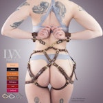 Leather Hip Harness BDSM Leg Thigh Harness DDLG FemDom Submissive Slave Restraints Fetish Wear Gear | Leather Bondage Harness by LVX Supply Thumbnail # 32275