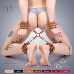 Hog Tie Clip | Leather Bondage Restraints Hogtie BDSM Spreader for DDlg Femdom Submissive Slave | LVX Supply Thumbnail # 32264