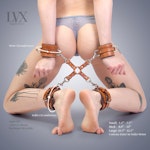Hog Tie Clip | Leather Bondage Restraints Hogtie BDSM Spreader for DDlg Femdom Submissive Slave | LVX Supply Thumbnail # 32267