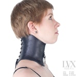 Molded Leather Posture Collar | Luxury Leather Choker for Men or Women | High Fashion Functional Posture Collar by LVX Supply Thumbnail # 32381