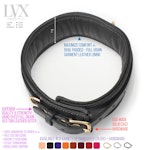 Padded Leather BDSM Collar | Leather Bondage Collar, DDLG Femdom Slave Pet Pony Play Fetish | BDsM-Gear for Women Submissive | LVX Supply Thumbnail # 33187