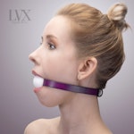 Quick Release Silicone Ball Gag, BDSM Ball Gag, Leather Bondage Gag, BDSM-gear for Submissive Toys Pet Play, DDlG, Femdom Slave | LVX Supply Thumbnail # 32499