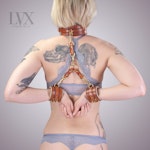 Padded BDSM Cuffs & Collar Set | Padded Leather Bondage Set w/ Clips | Submissive BDSM-Gear DDlg Restraints BDsM Toys | Handmade LVX Supply Thumbnail # 32312
