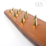 Studded Leather Spanking Paddle | Spiked Tawse Strap Paddle, Riding Crop, Spanking Belt, gear for submissive | BDSM Paddle by LVX Supply Thumbnail # 32283